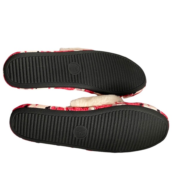 Victoria’s Secret Signature Satin Rose Floral Slippers | L (9-10) - Picture 5 of 7